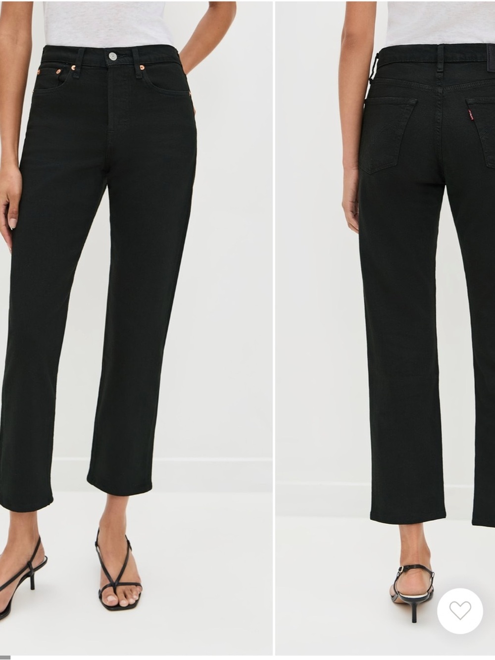 Levi’s Wedgie Straight Black Jeans